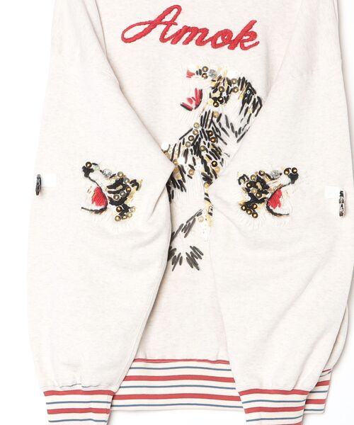 amok（アモク）の「amok /アモク / NECKCLOTH SWEATSHIRT（パーカー・メンズ・ホワイト・M）」の2枚目の写真