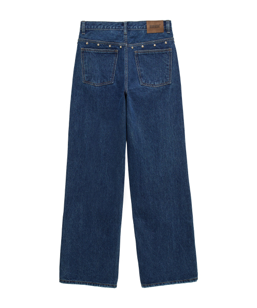 ERER(エルエル)の「Studed Denim Pants Blue(デニムパンツ・レディース・ブルー・2/1)」の6枚目の写真