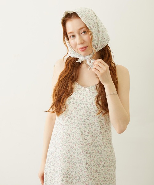 MILKFED.（ミルクフェド）の「FLORAL CAMISOLE DRESS（ワンピース・レディース・ブラック/ライトブルー/ホワイト・ONE SIZE）」の6枚目の写真