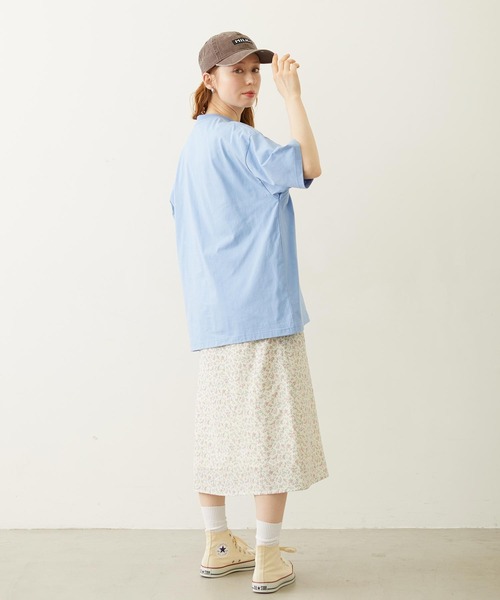 MILKFED.（ミルクフェド）の「FLORAL CAMISOLE DRESS（ワンピース・レディース・ブラック/ライトブルー/ホワイト・ONE SIZE）」の10枚目の写真
