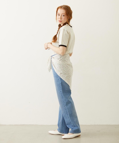 MILKFED.（ミルクフェド）の「FLORAL CAMISOLE DRESS（ワンピース・レディース・ブラック/ライトブルー/ホワイト・ONE SIZE）」の13枚目の写真