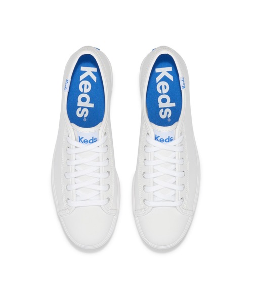 Keds（ケッズ）の「Keds ケッズ トリプル キック レザー ホワイト（スニーカー・レディース・ホワイト・25.0cm/24.5cm/24.0cm/23.5cm/23.0cm/22.5cm）」の3枚目の写真