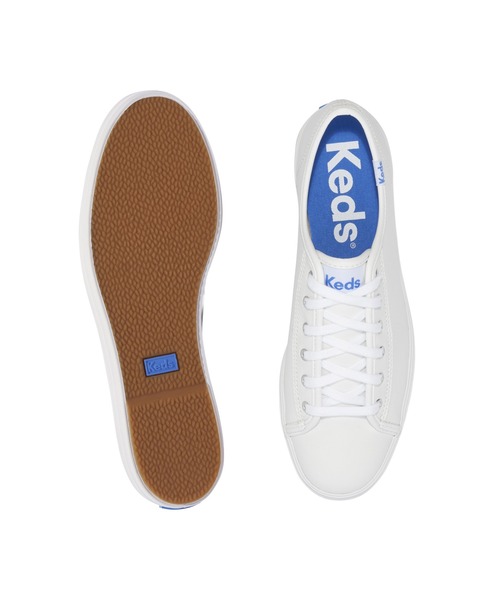 Keds（ケッズ）の「Keds ケッズ トリプル キック レザー ホワイト（スニーカー・レディース・ホワイト・25.0cm/24.5cm/24.0cm/23.5cm/23.0cm/22.5cm）」の5枚目の写真