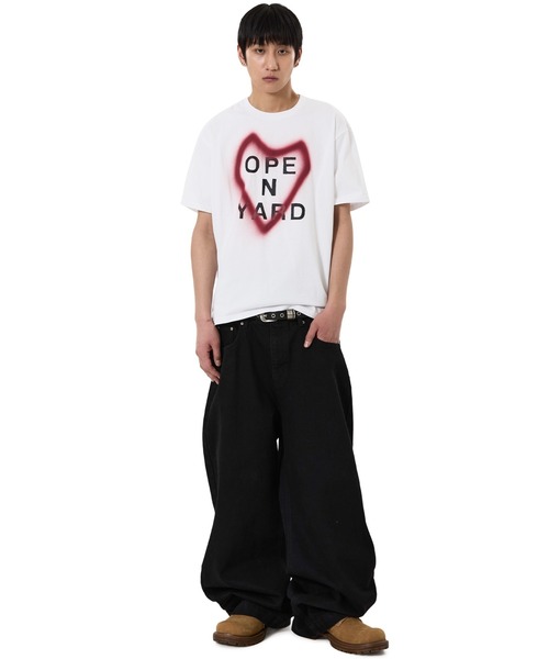 OY(オーワイ)の「『OY/オーワイ』SCRIPTED WIDE VOLUME PANTS/スクリプテッドワイドボリューム パンツ(デニムパンツ・メンズ・ブラック・L/M/S)」の8枚目の写真