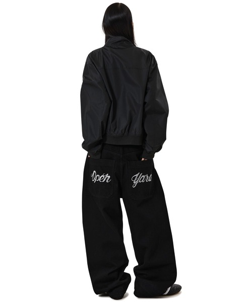 OY(オーワイ)の「『OY/オーワイ』SCRIPTED WIDE VOLUME PANTS/スクリプテッドワイドボリューム パンツ(デニムパンツ・メンズ・ブラック・L/M/S)」の6枚目の写真