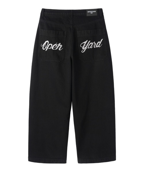 OY(オーワイ)の「『OY/オーワイ』SCRIPTED WIDE VOLUME PANTS/スクリプテッドワイドボリューム パンツ(デニムパンツ・メンズ・ブラック・L/M/S)」の11枚目の写真