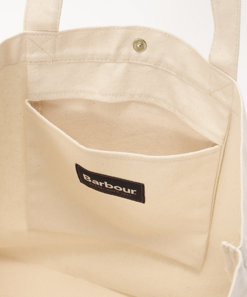 Barbour（バブアー）の「Barbour/バブアー logo tote bag UBA0733（トートバッグ・レディース・アイボリー・FREE）」の7枚目の写真