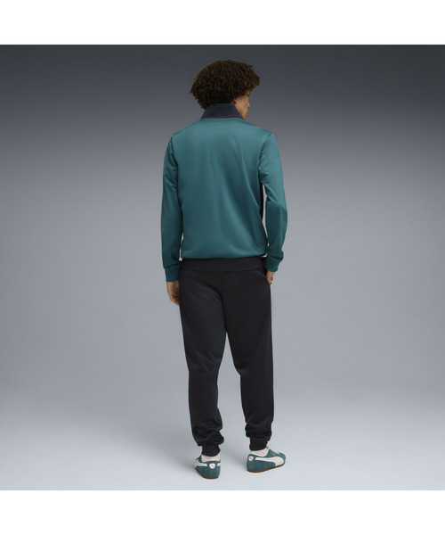 PUMA(プーマ)の「PUMA プーマ メンズ ポリ カラーブロック スーツ 上下セット(ジャージ・メンズ・エメラルド/ネイビー/ブラック・SMALL/MEDIUM/XX-LARGE/X-LARGE/LARGE)」の4枚目の写真