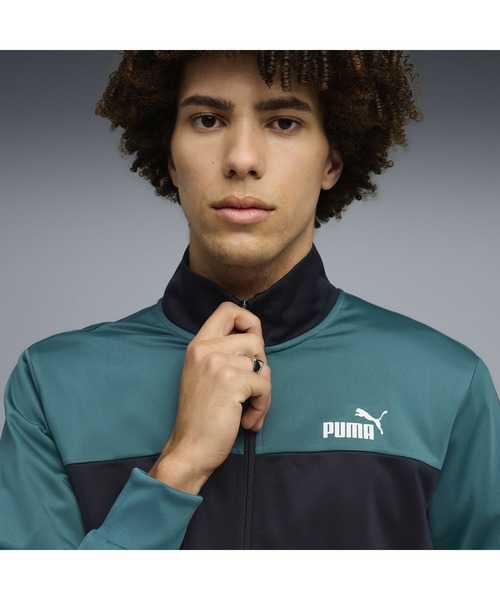 PUMA(プーマ)の「PUMA プーマ メンズ ポリ カラーブロック スーツ 上下セット(ジャージ・メンズ・エメラルド/ネイビー/ブラック・SMALL/MEDIUM/XX-LARGE/X-LARGE/LARGE)」の5枚目の写真