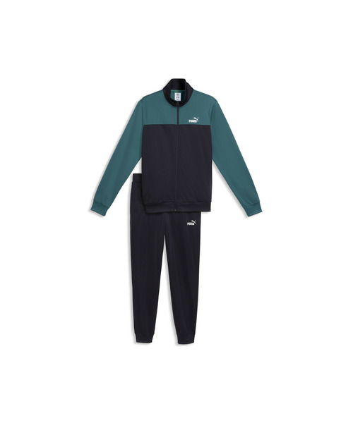 PUMA(プーマ)の「PUMA プーマ メンズ ポリ カラーブロック スーツ 上下セット(ジャージ・メンズ・エメラルド/ネイビー/ブラック・SMALL/MEDIUM/XX-LARGE/X-LARGE/LARGE)」の6枚目の写真
