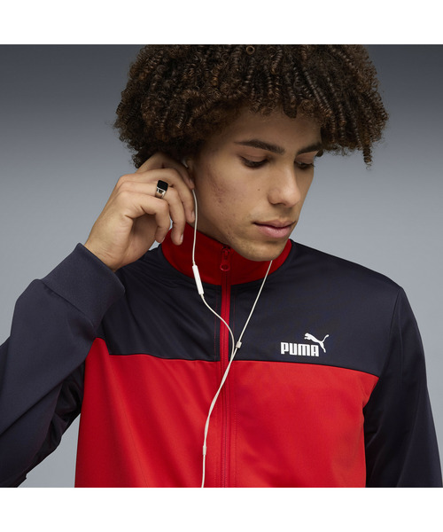 PUMA(プーマ)の「PUMA プーマ メンズ ポリ カラーブロック スーツ 上下セット(ジャージ・メンズ・エメラルド/ネイビー/ブラック・SMALL/MEDIUM/XX-LARGE/X-LARGE/LARGE)」の9枚目の写真