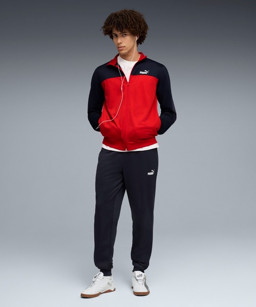 セール】PUMA プーマ メンズ ポリ カラーブロック スーツ 上下セット