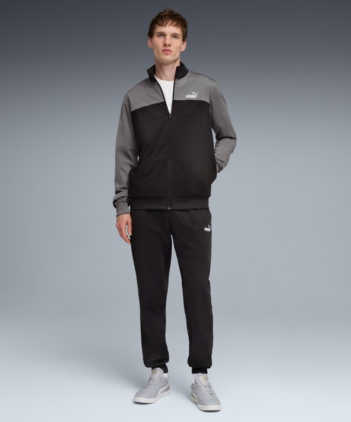 セール】PUMA プーマ メンズ ポリ カラーブロック スーツ 上下セット