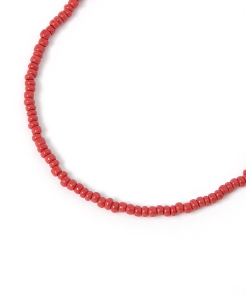 LEPSIM（レプシィム）の「ビーズマンテルロングネックレス　660927（ネックレス・レディース・レッド/アイボリー/グレー・ONE SIZE）」の3枚目の写真