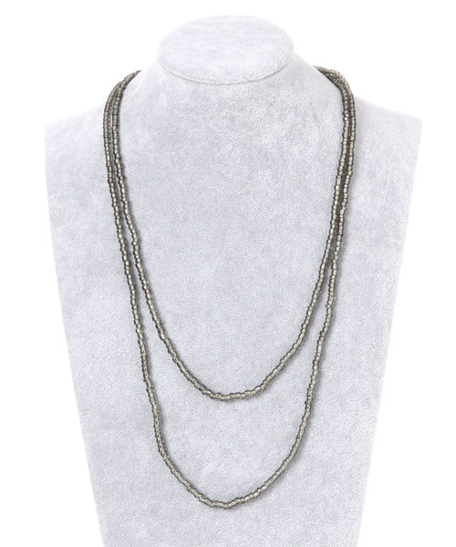 LEPSIM(レプシィム)の「ビーズマンテルロングネックレス 660927(ネックレス・レディース・レッド/アイボリー/グレー・ONE SIZE)」の12枚目の写真