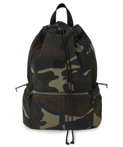 BROWNBREATH(ブラウンブレス)の「CRUSH TAG WASHED GYM SACK - KHAKI(バックパック/リュック・レディース・その他・ONE)」の1枚目の写真