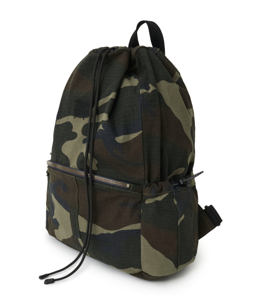BROWNBREATH(ブラウンブレス)の「CRUSH TAG WASHED GYM SACK - KHAKI(バックパック/リュック・レディース・その他・ONE)」の3枚目の写真