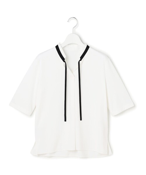 ICB(アイシービー)の「スパンプラチナムジョーゼット ナロータイカットソー(Tシャツ/カットソー・レディース・アイボリー系/グレー系/ブラック系・X-SMALL/SMALL/MEDIUM)」の13枚目の写真