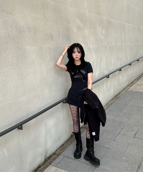THE MYSTERIOUS HOTEL（ザミステリアスホテル）の「RUGBY U LINE T-SHIRT [NAVY]（Tシャツ/カットソー・レディース・その他・FREE）」の11枚目の写真