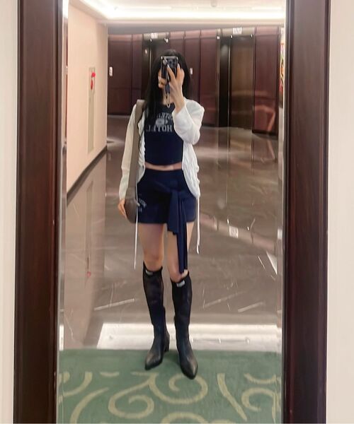THE MYSTERIOUS HOTEL（ザミステリアスホテル）の「RUGBY U LINE T-SHIRT [NAVY]（Tシャツ/カットソー・レディース・その他・FREE）」の9枚目の写真