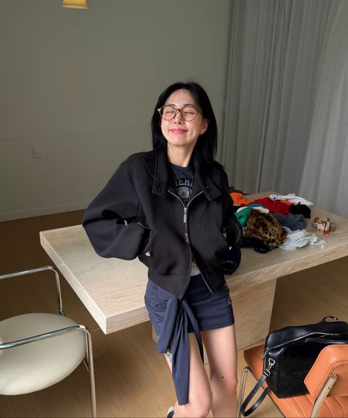 THE MYSTERIOUS HOTEL（ザミステリアスホテル）の「RUGBY U LINE T-SHIRT [NAVY]（Tシャツ/カットソー・レディース・その他・FREE）」の5枚目の写真
