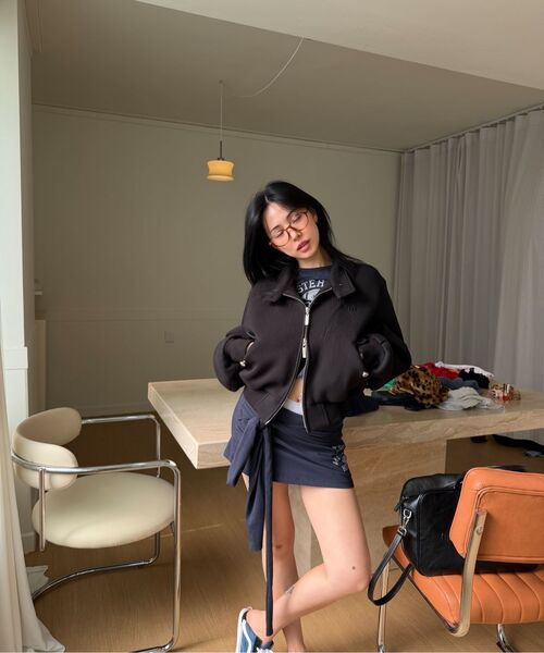 THE MYSTERIOUS HOTEL（ザミステリアスホテル）の「RUGBY U LINE T-SHIRT [NAVY]（Tシャツ/カットソー・レディース・その他・FREE）」の2枚目の写真