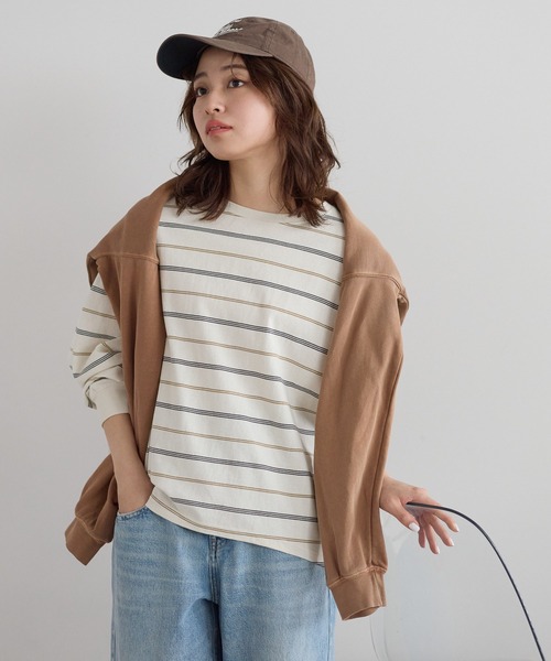 HEART MARKET(ハートマーケット)の「ワイドなうしろふんわりプルオーバー(Tシャツ/カットソー・レディース・ブラック/ライム/ベージュ系/ホワイト/ナチュラル/グレー系・FREE)」の5枚目の写真
