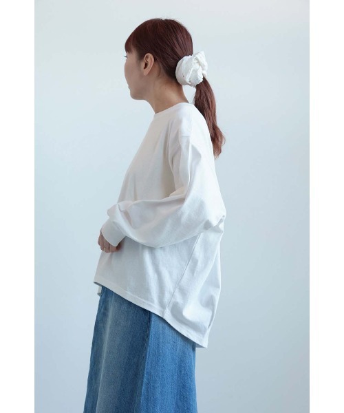 HEART MARKET(ハートマーケット)の「ワイドなうしろふんわりプルオーバー(Tシャツ/カットソー・レディース・ブラック/ライム/ベージュ系/ホワイト/ナチュラル/グレー系・FREE)」の8枚目の写真