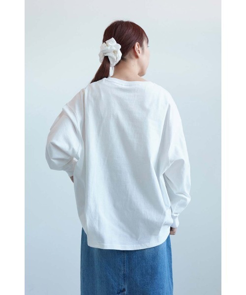 HEART MARKET(ハートマーケット)の「ワイドなうしろふんわりプルオーバー(Tシャツ/カットソー・レディース・ブラック/ライム/ベージュ系/ホワイト/ナチュラル/グレー系・FREE)」の9枚目の写真