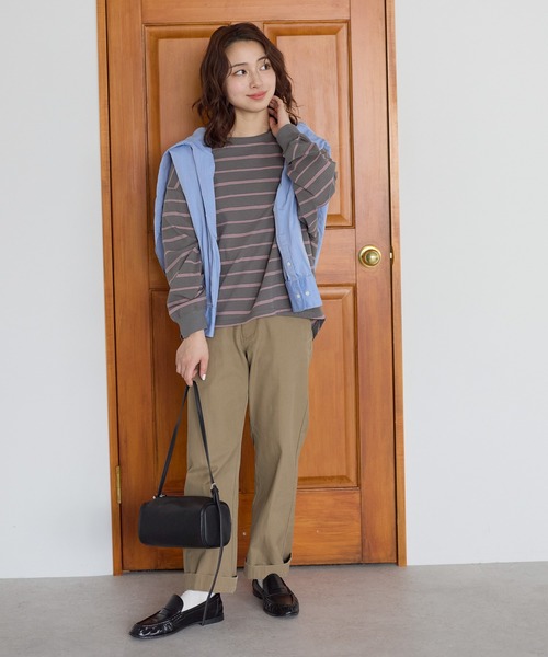 HEART MARKET(ハートマーケット)の「ワイドなうしろふんわりプルオーバー(Tシャツ/カットソー・レディース・ブラック/ライム/ベージュ系/ホワイト/ナチュラル/グレー系・FREE)」の17枚目の写真