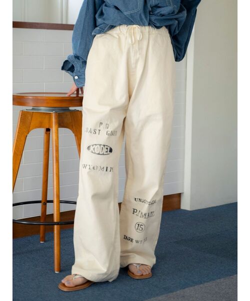 Ungrid(アングリッド)の「PAYDAY別注 ステンシルデザインラフパンツ(その他パンツ・レディース・アイボリー・FREE)」の20枚目の写真