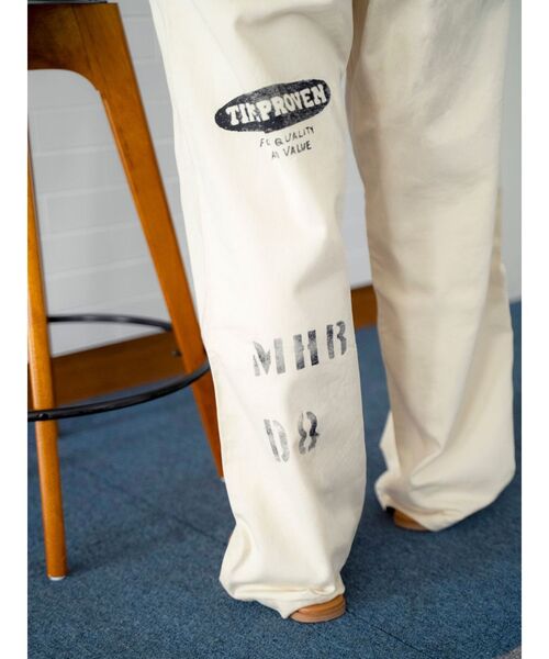 Ungrid(アングリッド)の「PAYDAY別注 ステンシルデザインラフパンツ(その他パンツ・レディース・アイボリー・FREE)」の3枚目の写真