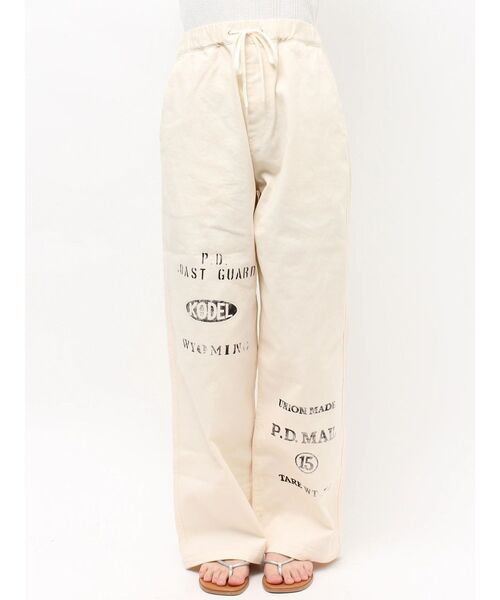 Ungrid(アングリッド)の「PAYDAY別注 ステンシルデザインラフパンツ(その他パンツ・レディース・アイボリー・FREE)」の10枚目の写真