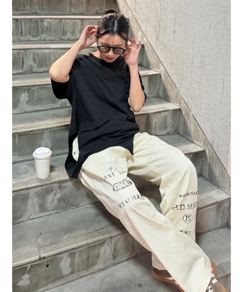 Ungrid(アングリッド)の「PAYDAY別注 ステンシルデザインラフパンツ(その他パンツ・レディース・アイボリー・FREE)」の22枚目の写真