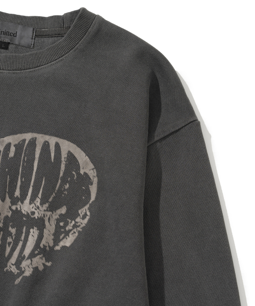 KNITTED(ニッティド)の「ピグメントハート スウェット CHARCOAL(スウェット・レディース・その他・MEDIUM/LARGE/X-LARGE)」の3枚目の写真