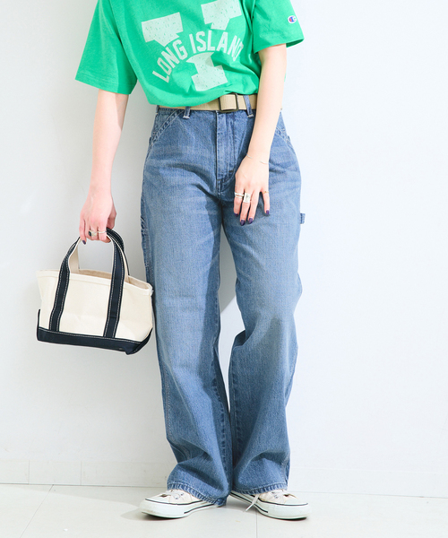 Lee(リー)の「ウォッシャブル / Lee / リー PAINTER PANTS(デニムパンツ・レディース・ネイビー/ブルー・SMALL/MEDIUM)」の22枚目の写真