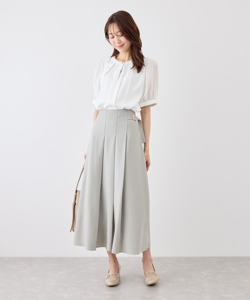 ROPE' PICNIC（ロペピクニック）の「袖プリーツハーフスリーブブラウス（シャツ/ブラウス・レディース・チャコールグレー/ホワイト/サックスブルー/ラベンダー・FREE）」の12枚目の写真