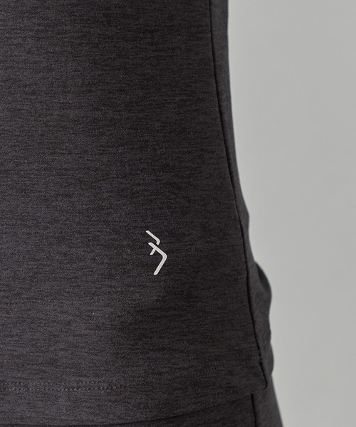 Chacott(チャコット)の「PeachMokuTシャツ(Tシャツ/カットソー・レディース・杢グレー/ライラック・M)」の9枚目の写真