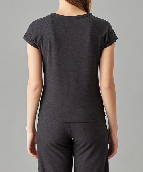 Chacott(チャコット)の「PeachMokuTシャツ(Tシャツ/カットソー・レディース・杢グレー/ライラック・M)」の10枚目の写真