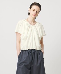 ASTRAET | ＜ASTRAET＞フリルギャザー Vネックブラウス(シャツ/ブラウス)