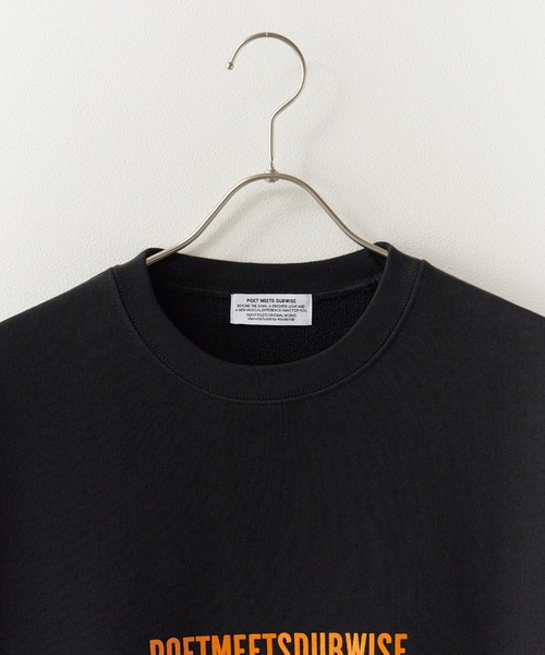 POET MEETS DUBWISE（ポエットミーツダブワイズ）の「POET MEETS DUBWISE/ポエットミーツダブワイズ PMD LOGO BACKPILE SWEAT T-Shirt スウェットTシャツ 2026年春夏（Tシャツ/カットソー・メンズ・ブラック系その他/ブラック系その他2・L/XL）」の6枚目の写真