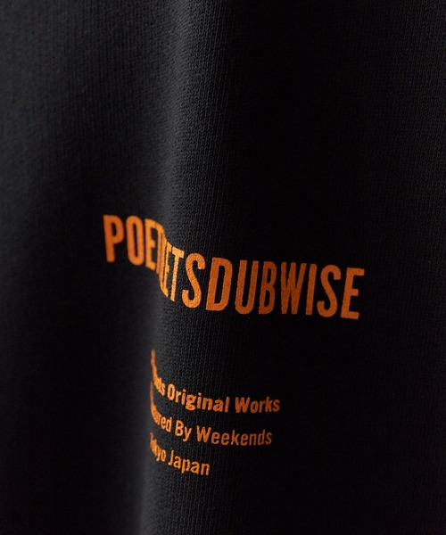 POET MEETS DUBWISE（ポエットミーツダブワイズ）の「POET MEETS DUBWISE/ポエットミーツダブワイズ PMD LOGO BACKPILE SWEAT T-Shirt スウェットTシャツ 2026年春夏（Tシャツ/カットソー・メンズ・ブラック系その他/ブラック系その他2・L/XL）」の3枚目の写真