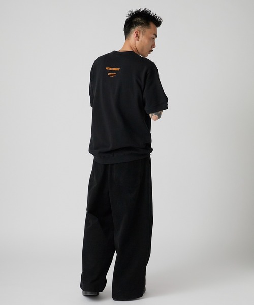 POET MEETS DUBWISE（ポエットミーツダブワイズ）の「POET MEETS DUBWISE/ポエットミーツダブワイズ PMD LOGO BACKPILE SWEAT T-Shirt スウェットTシャツ 2026年 夏 夏服（Tシャツ/カットソー・メンズ・ブラック系その他/ブラック系その他2・L/XL）」の21枚目の写真