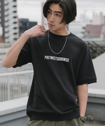 POET MEETS DUBWISE（ポエットミーツダブワイズ）の「POET MEETS DUBWISE/ポエットミーツダブワイズ PMD LOGO BACKPILE SWEAT T-Shirt スウェットTシャツ 2026年 夏 夏服（Tシャツ/カットソー）」