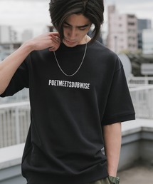 POET MEETS DUBWISE（ポエットミーツダブワイズ）の「POET MEETS DUBWISE/ポエットミーツダブワイズ PMD LOGO BACKPILE SWEAT T-Shirt スウェットTシャツ 秋 秋服 2026年秋冬（Tシャツ/カットソー）」