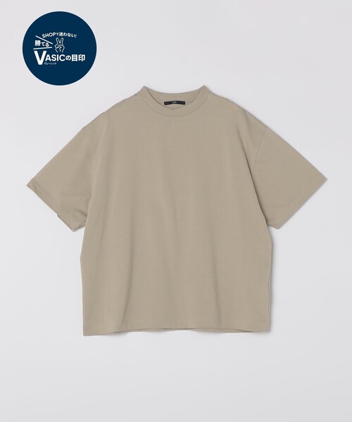 SHIPS(シップス)の「SHIPS:〈MADE IN JAPAN〉スビンギザ コットン ショートスリーブ Tシャツ(Tシャツ/カットソー・メンズ・ブラック/ホワイト/ブラウン系その他/ライトグレー・MEDIUM/SMALL/LARGE)」の2枚目の写真