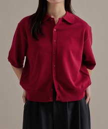 epnok（エプノック）の「ベーシックルーズメランジ半袖ニットシャツ（ニット/セーター）」