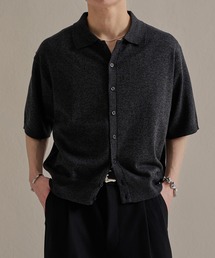 epnok（エプノック）の「ベーシックルーズメランジ半袖ニットシャツ（ニット/セーター）」