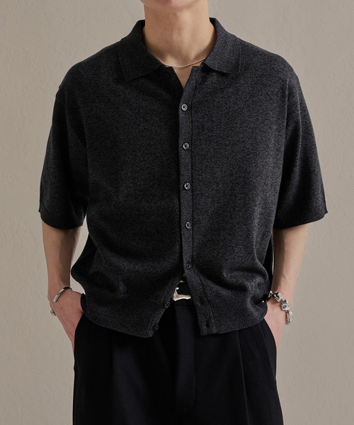 wym lidnm AZE H/S KNIT HENLEY Lサイズ　ブラウン ブラウン AZE H/S KNIT HENLEY ニット ヘンリー 半袖 WYM - メルカリ