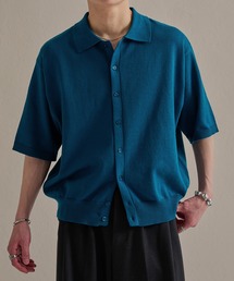 epnok（エプノック）の「ベーシックルーズメランジ半袖ニットシャツ（ニット/セーター）」